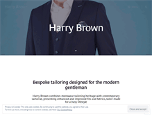 Tablet Screenshot of harrybrownclothing.com